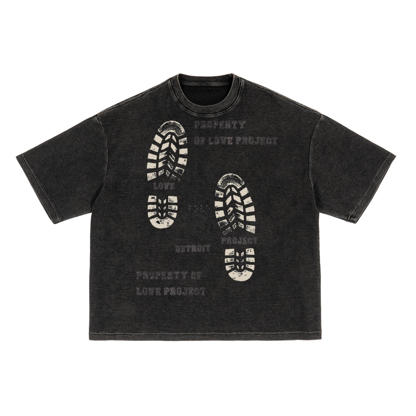 Boot Graphic Washed Waffle Tee