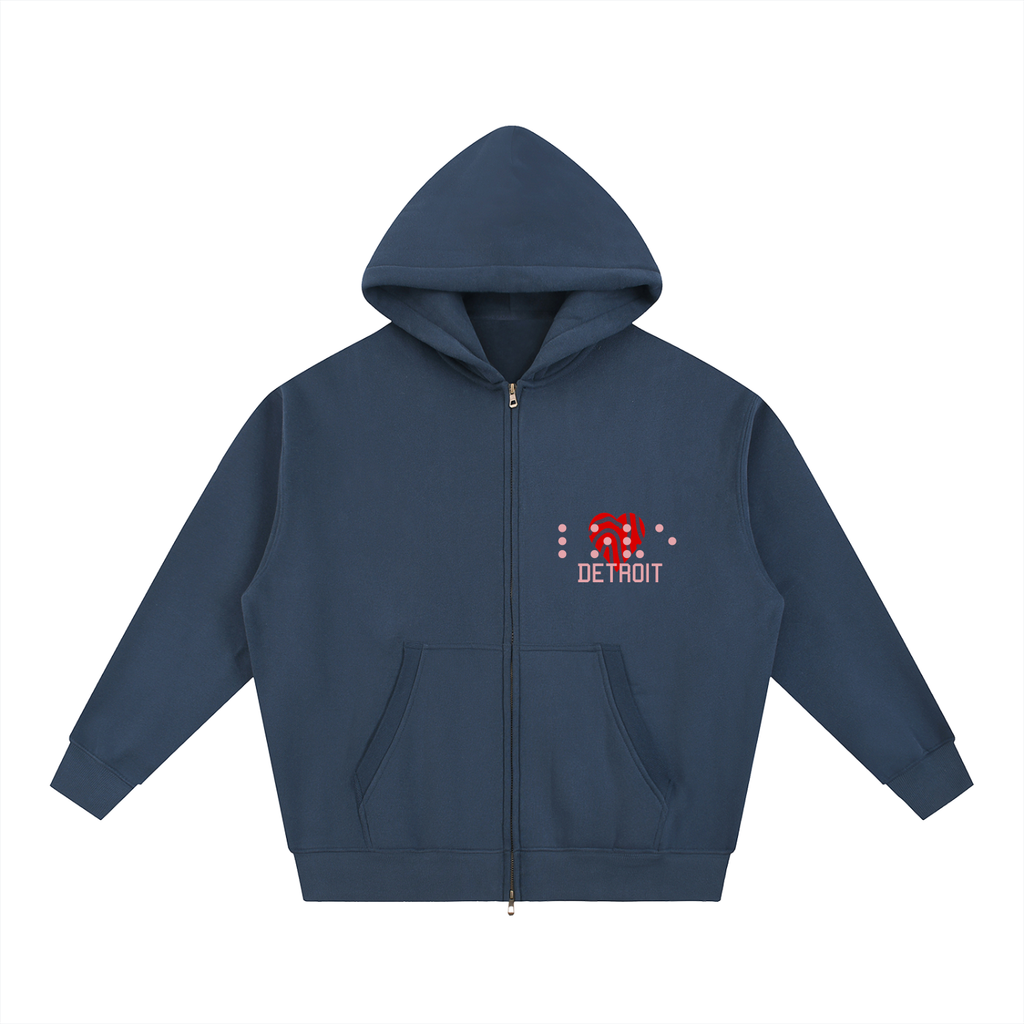 Love Detroit Boxy Fleece Hoodie