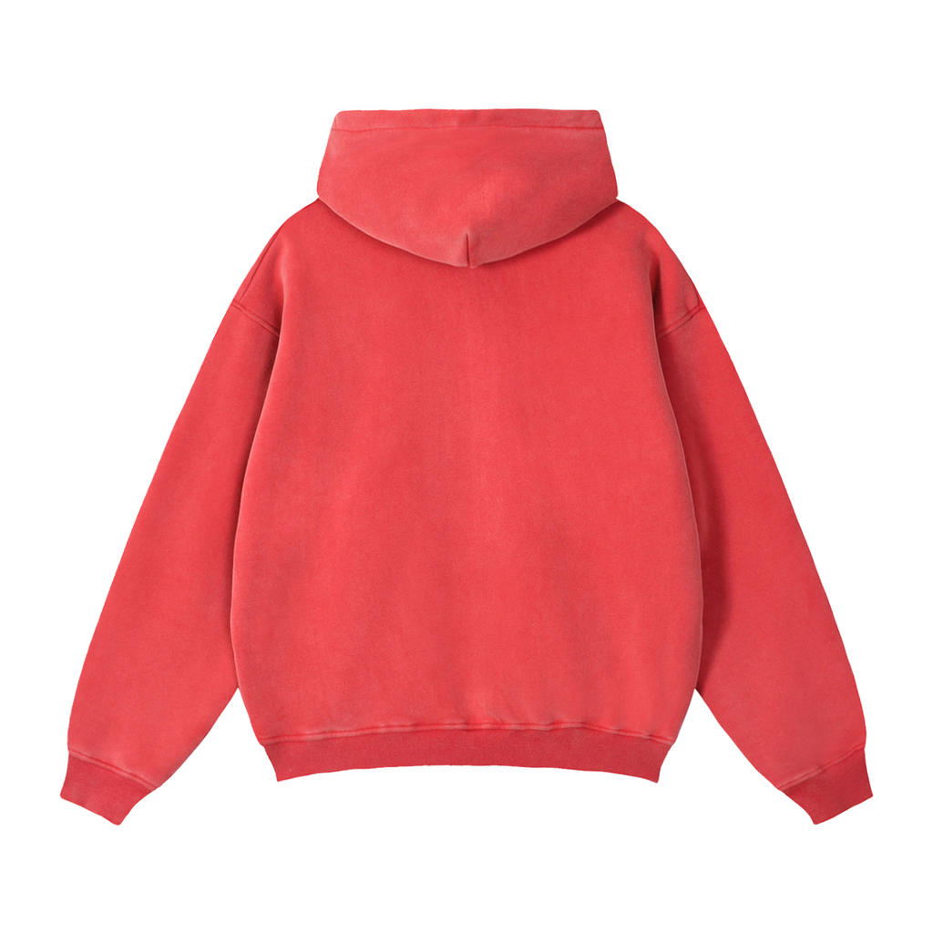 Boxy Fleece Zip Hoodie - Oversized Streetwear