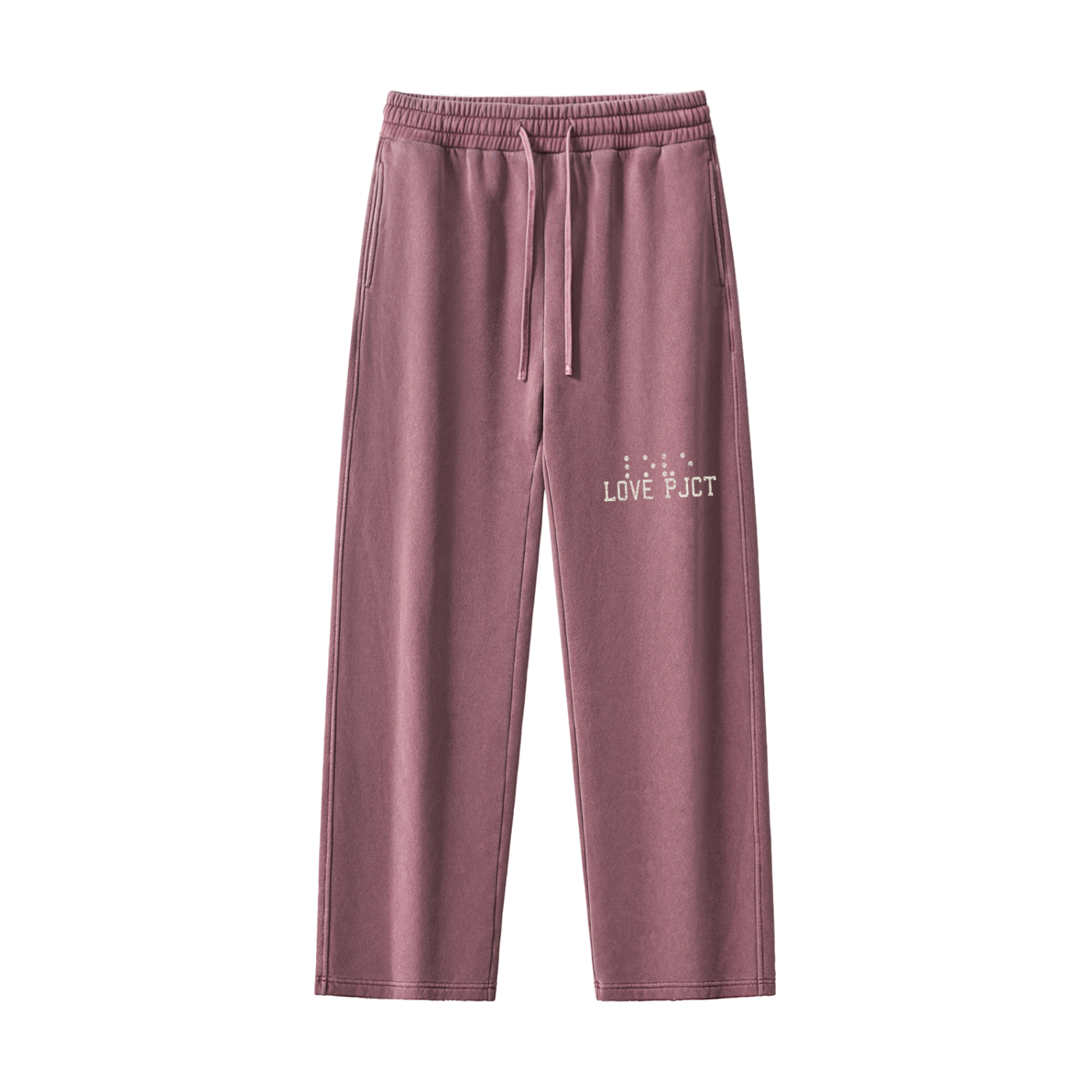 Frayed Enzyme Washed Fleece Sweatpants