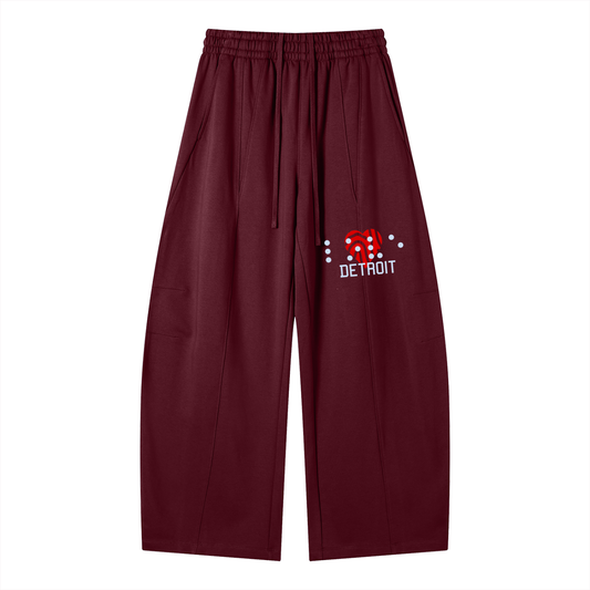 Crimson Cherry Panel Sweatpants