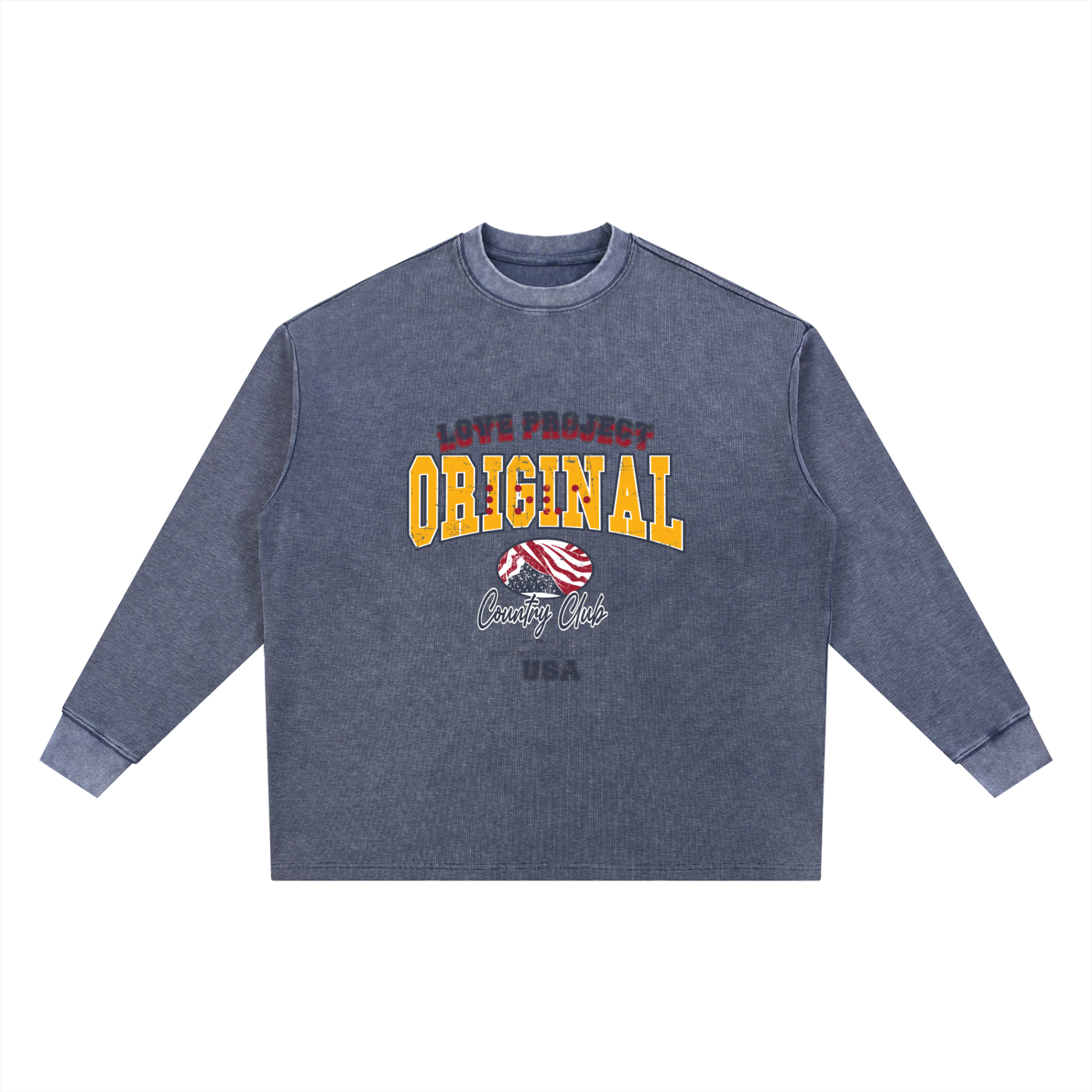 Original Washed Waffle Tee - Oversized Fit