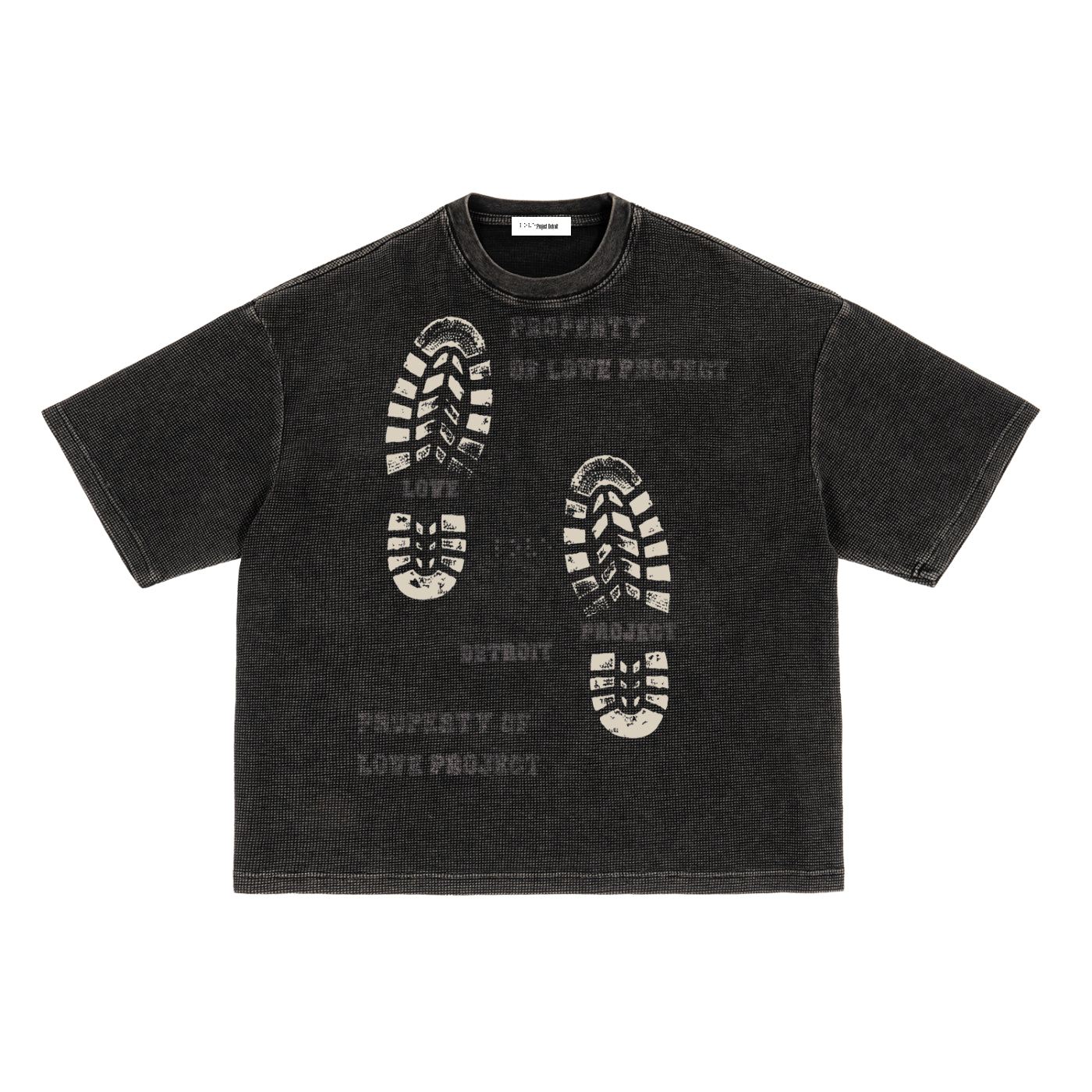 Boot Print Moss Waffle Tee
